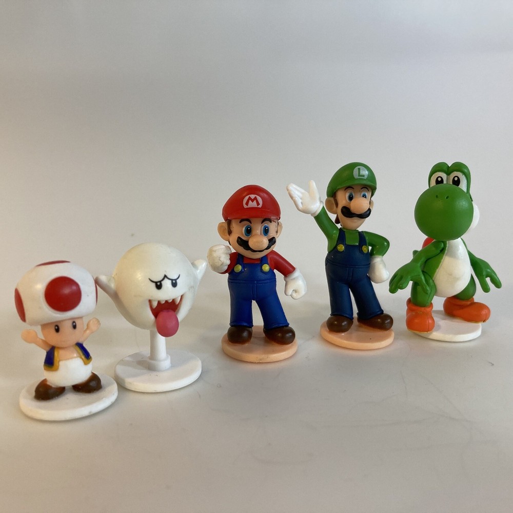 Super Mario Blow Up Shaky Tower Balancing Game Replacement 5 FIGURES
