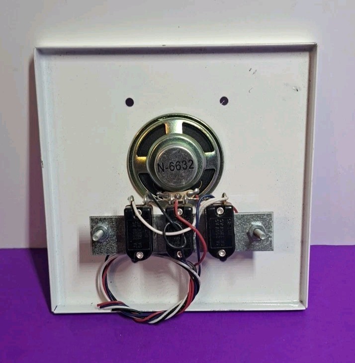 Intercom Apartment Station, Heavy Duty, White, Surface Mount Face...