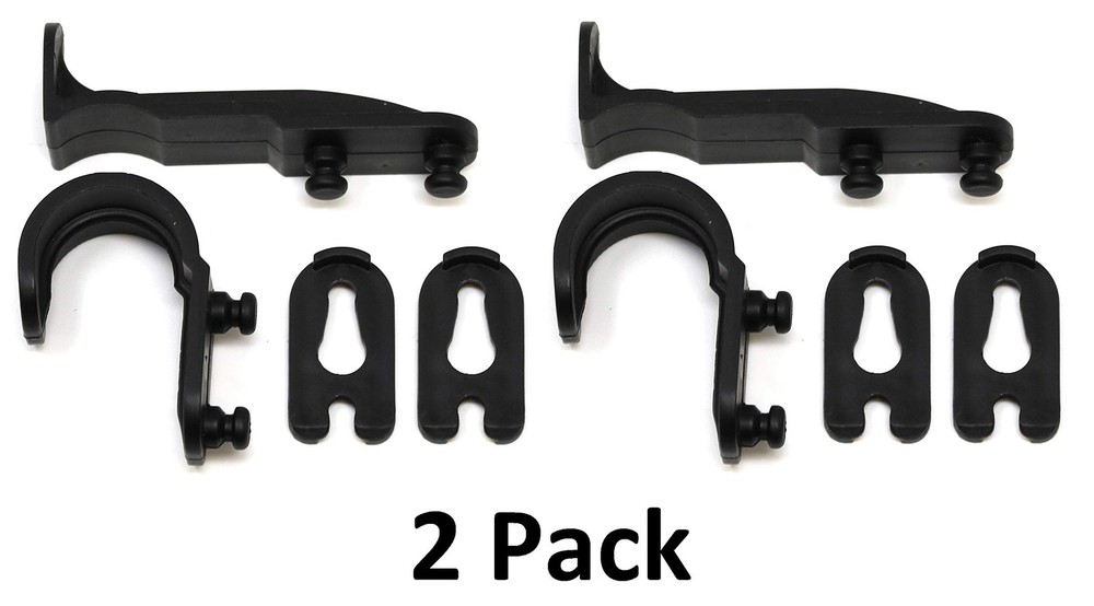 2 Pack Mailbox Plastic Latch Set Repair Kit for Solar Group Mail Box Black