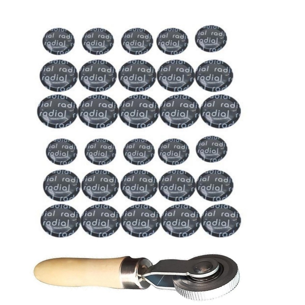 Universal Tire Repair Rubber Patch Glues Tool Tyre Patching Repair with Roller