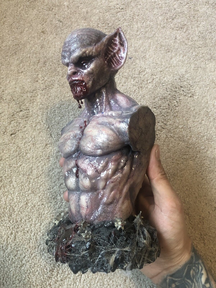 Hand Painted Dracula Vampire Bust