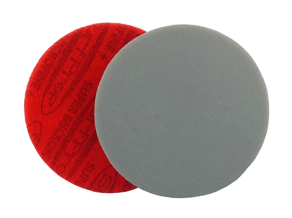 3 Inch Clearcoat Foam Hook & Loop Finishing Discs 3000 Grit, 10 Pack