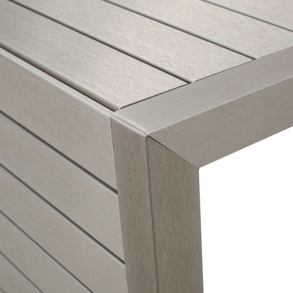 Crested-Bay Modern Aluminum C-Shaped End Table