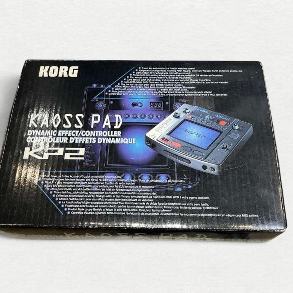 Korg KP2 KP-2 Kaoss Pad Dynamic Effects Controller Sampler w/ AC Adapter Box