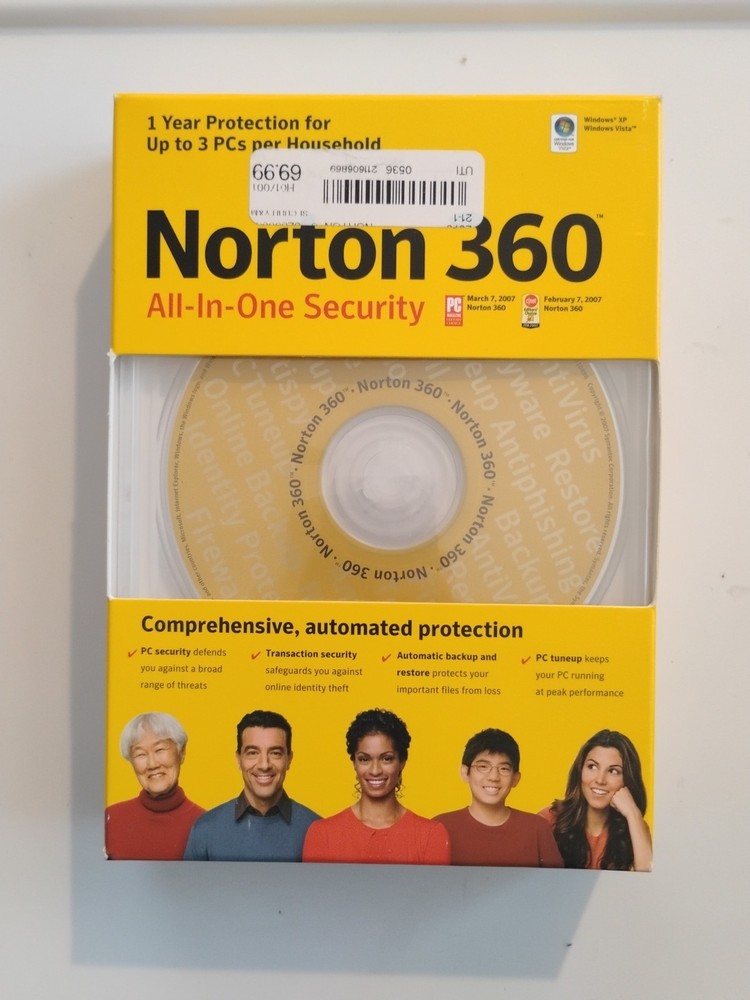 Norton 360 All In One Security CD 2007