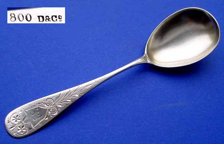 Beautiful Serving Spoon/ Cream Spoon/ Serving Spoon, 800 Silver A769