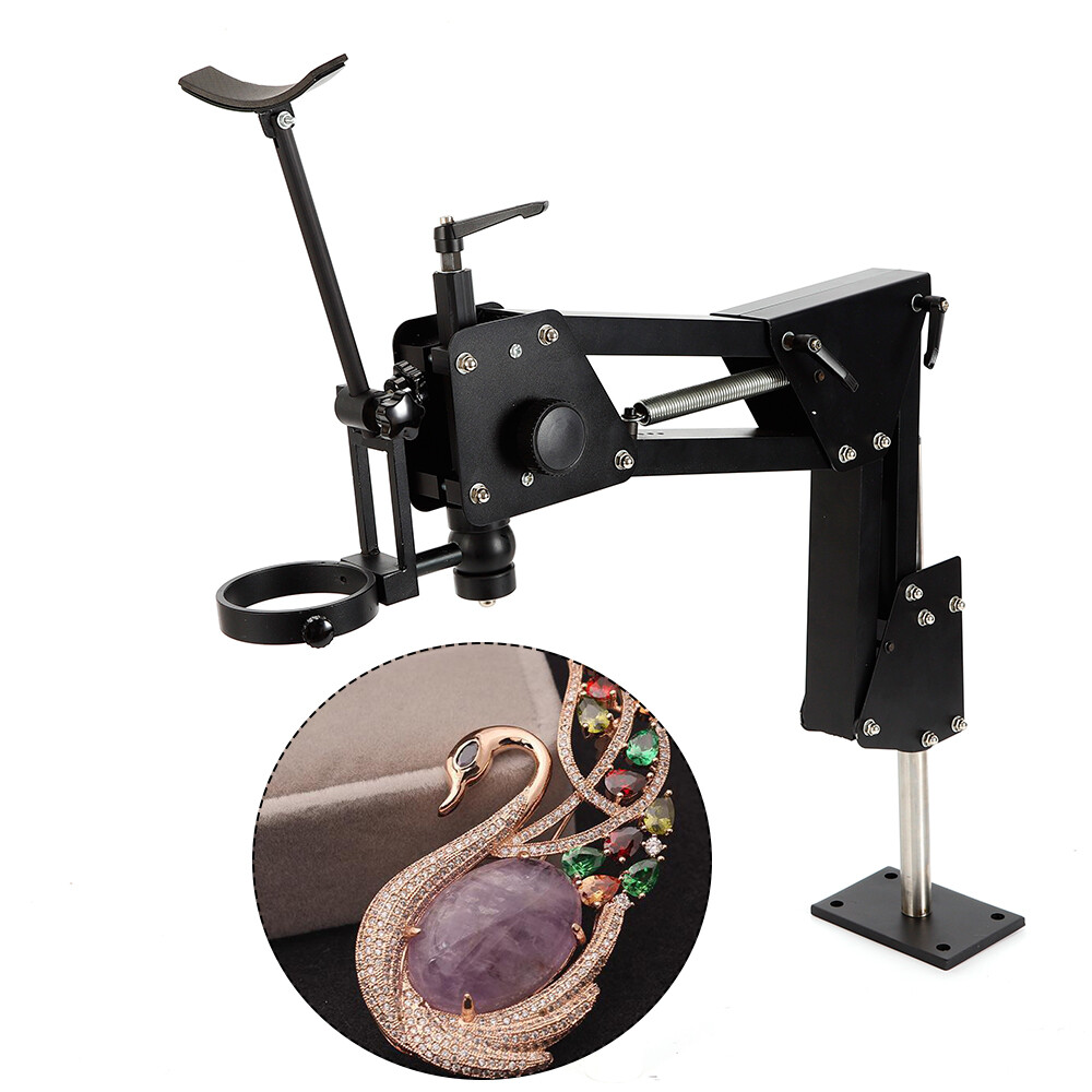 Multi-directional Microscope Stand Jewelry Inlaid Stand for Micro-setting Tool