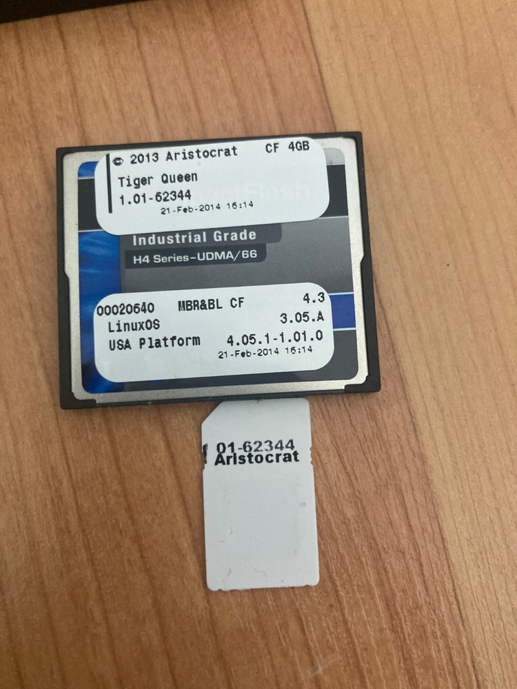 Aristocrat Game Software Gen7 Or Gen8 TIGER QUEEN Hard drive Game Software