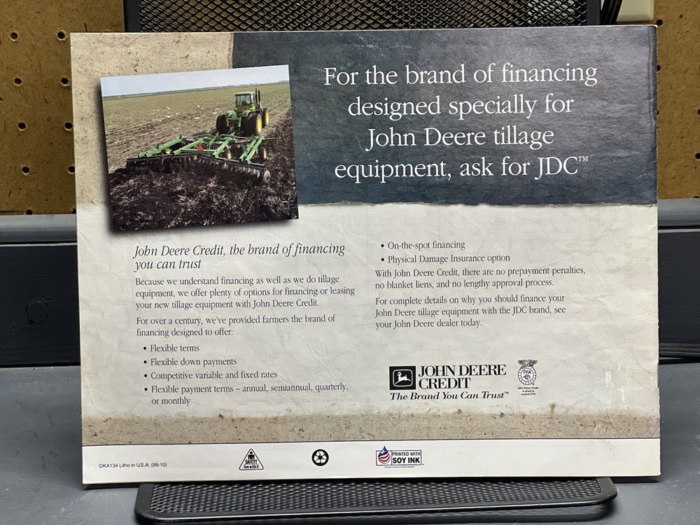 1999 John Deere Primary Tillage Brochure
