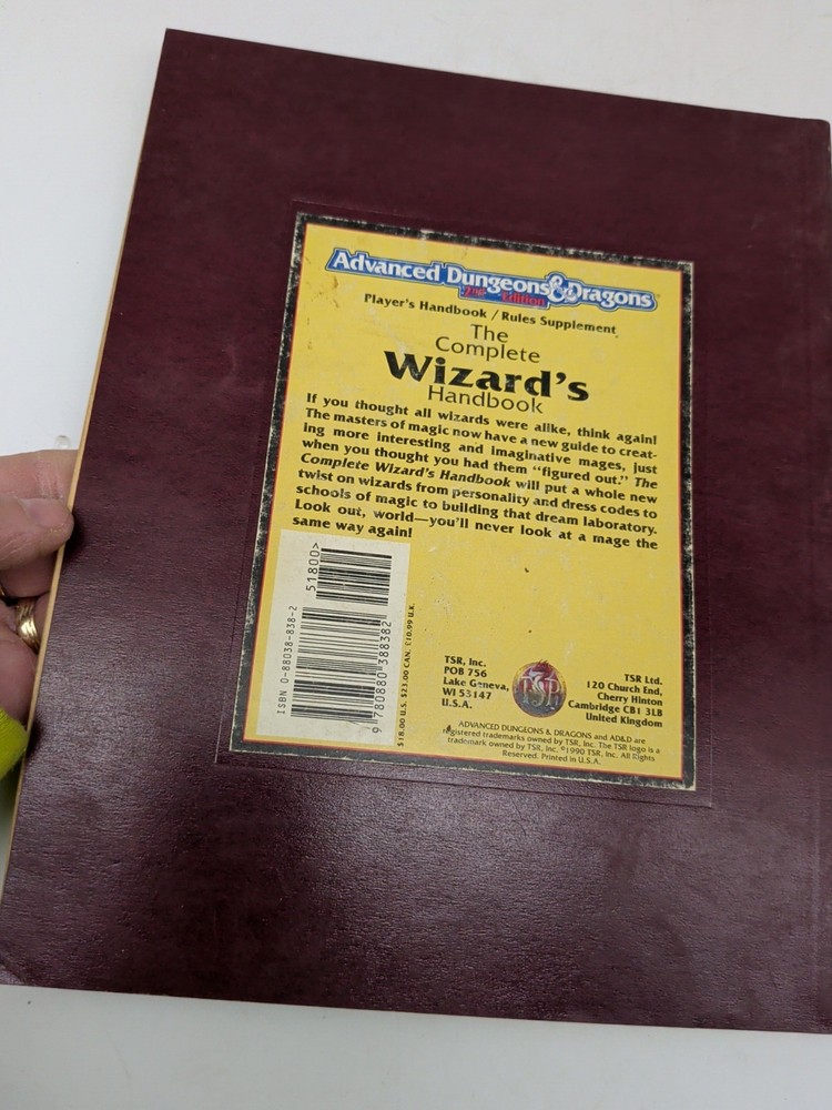 AD&D 2e The Complete Wizard's Handbook