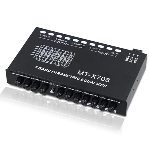 7-Band Car Audio Equalizer, Car Audio Graphic Equalizer, Car Equalizer with