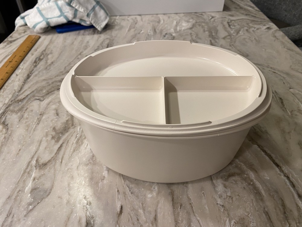NEW 1980 Amway Micro-Queen Cookware Microwave Dish 2-piece MINT