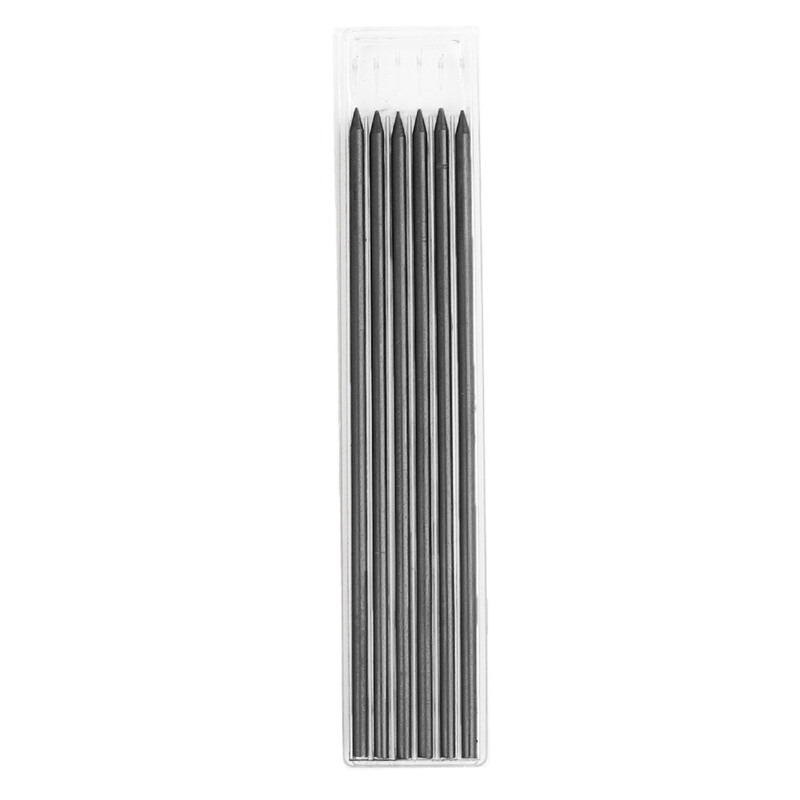 Solid Carpenter Pencil 6Refill Leads forConstruction Built-in Sharpener Drawing✔