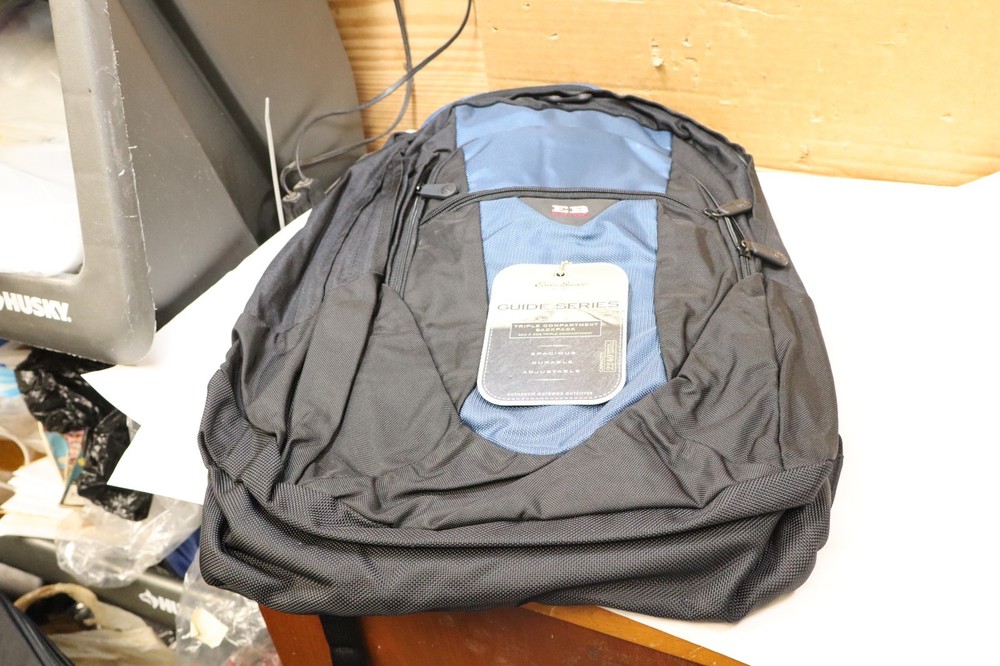 eddie bauer guide backpack Triple compartment Blue Vintage