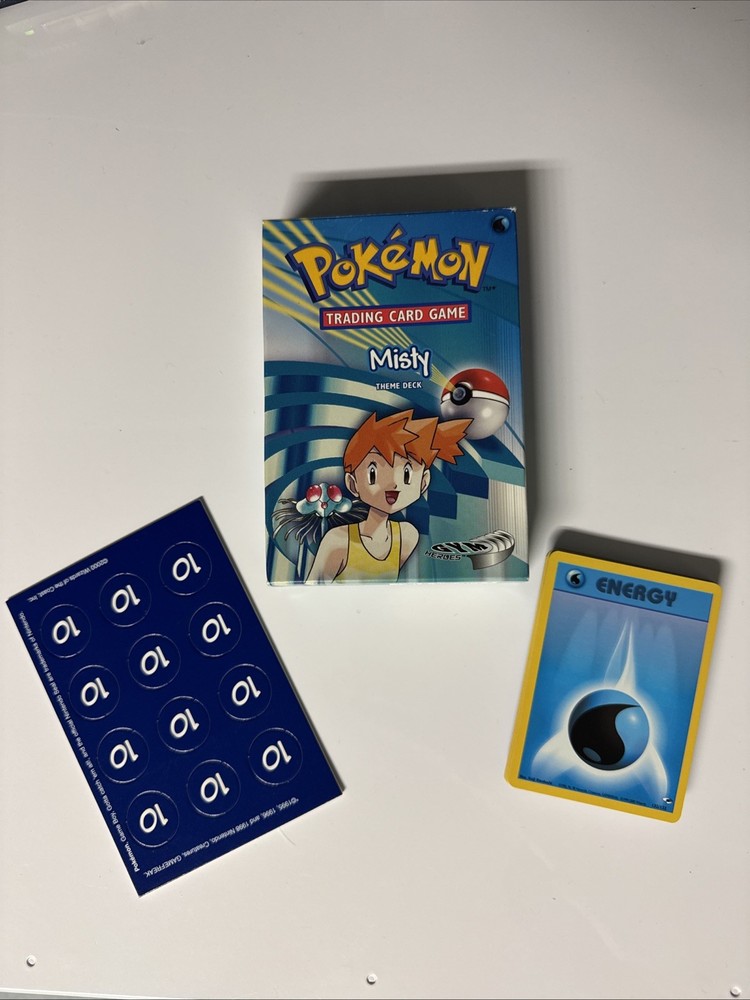 Vintage Pokemon Gym Challenge Misty Themed Deck Box, Box Only!