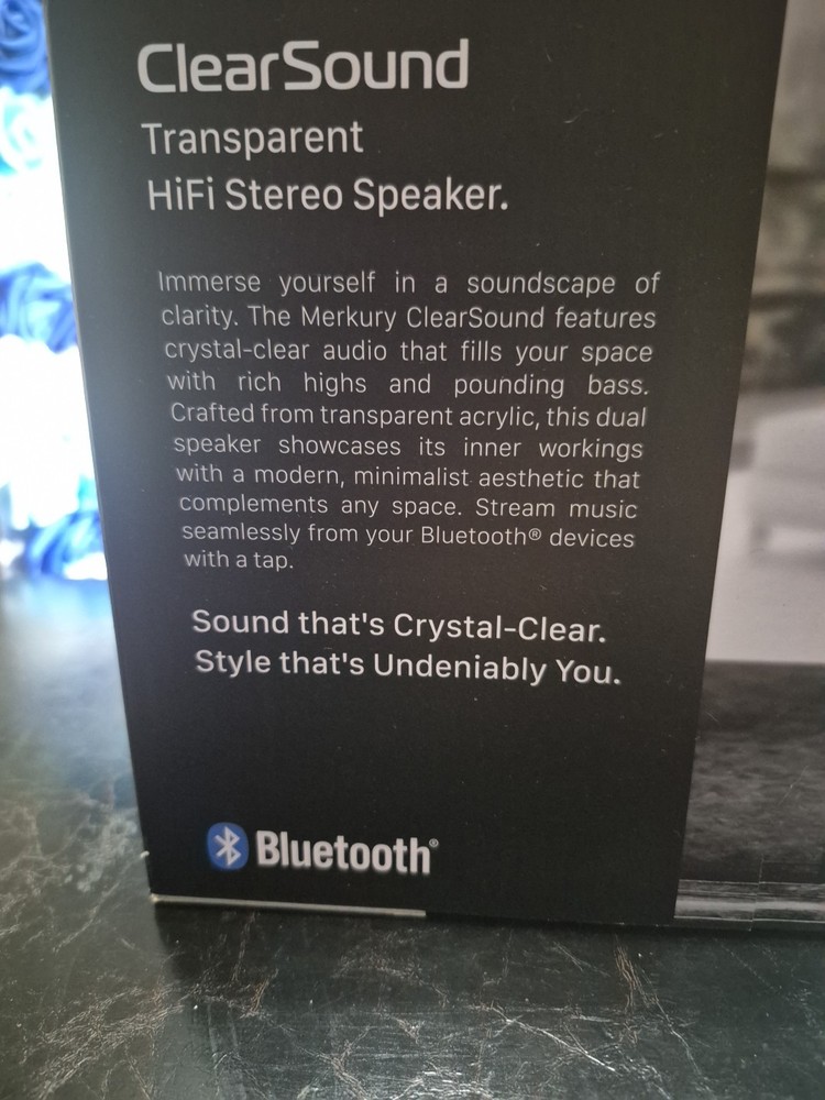 Merkury Clear Sound Transparent Speakers