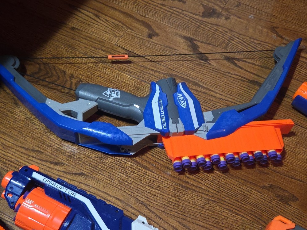 Six Nerf Elite Blasters, Hyperfire Stratobow Rampage And More