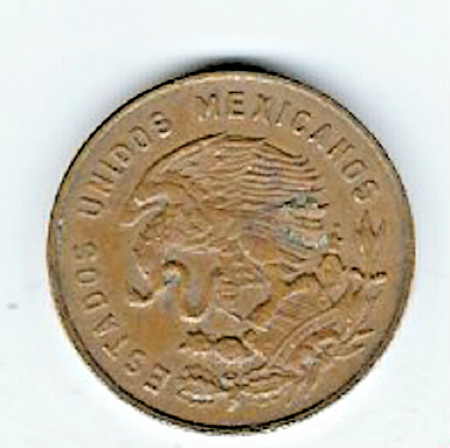 Mexico...Coin...5 Centavos...1964