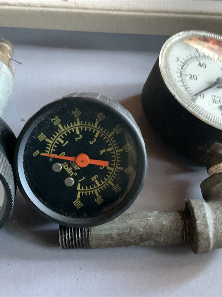 3 Vintage Pressure Gauge,