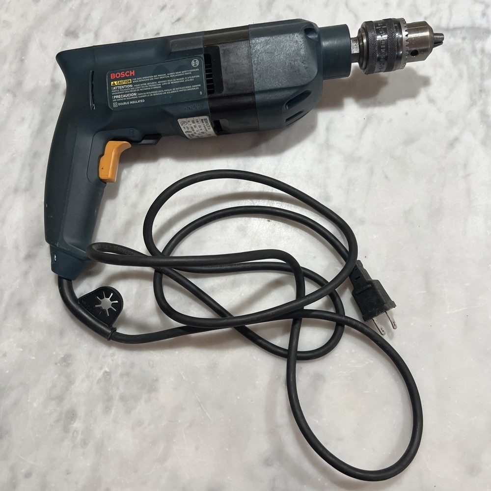 Masonry Set Bosch 1194VSR Variable Speed Hammer Drill Reversible w Case 8 Bits