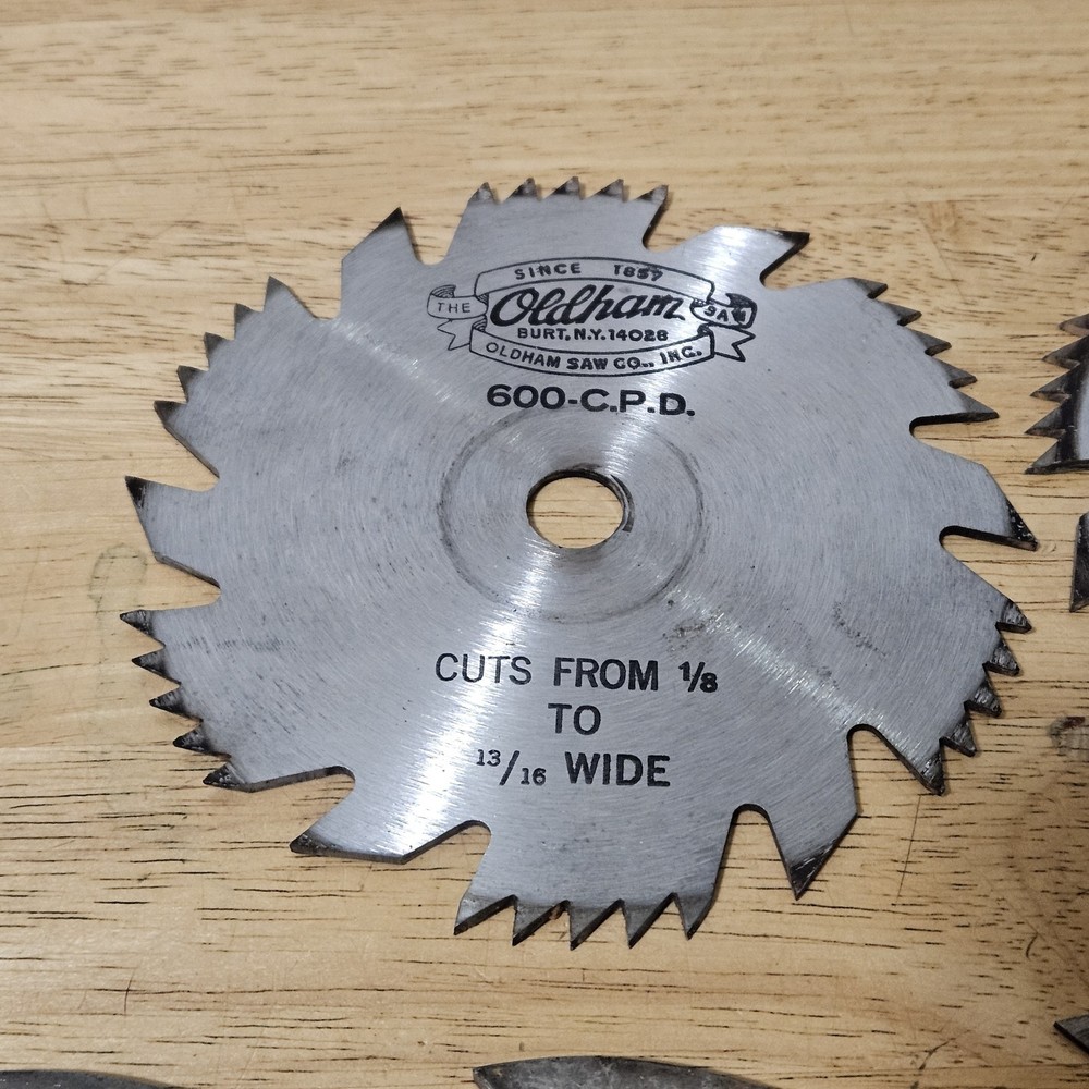 Oldham Dado Stacking Stack Saw Blades Blade Set Lot 500 CPD C P D