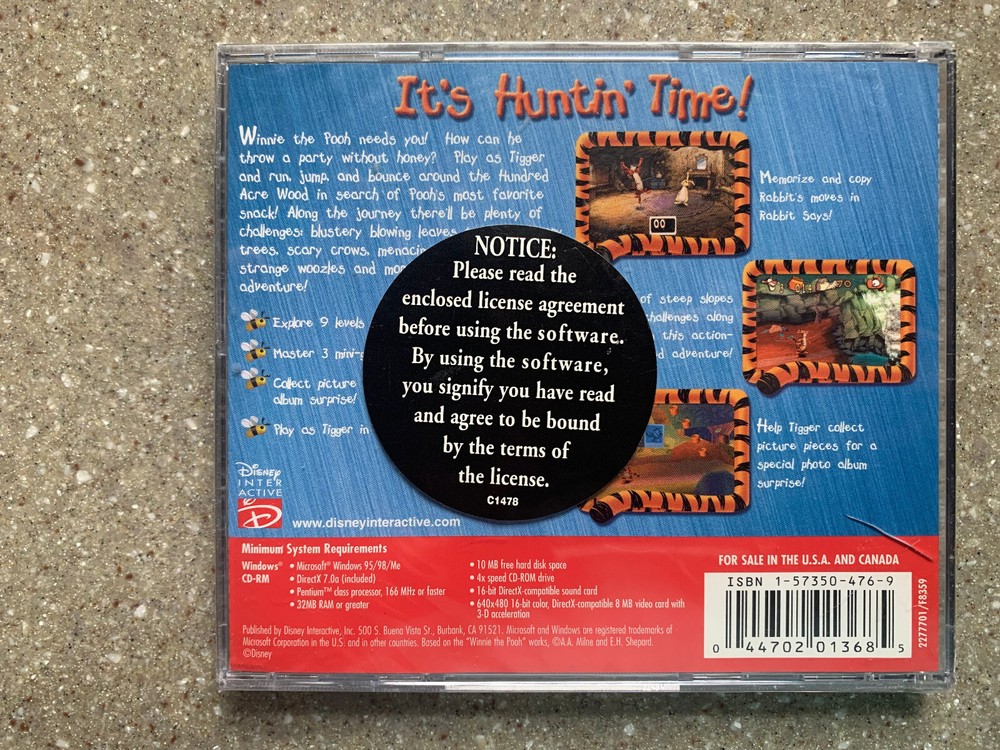 Disney - Tigger's Honey Hunt PC Software