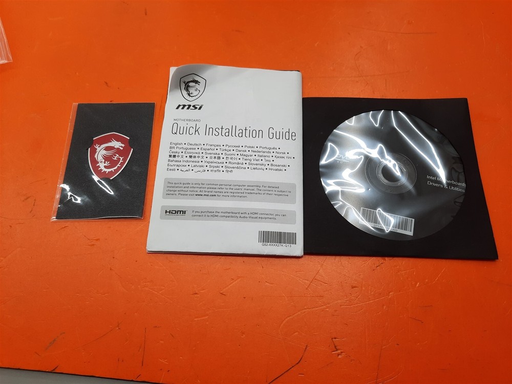 ⭐️⭐️⭐️⭐️⭐️ MSI Pro B550 Motherboard Quick Guide, Installation CD Disk, & Decal