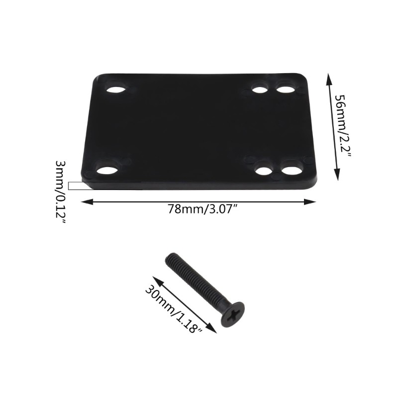 2pcs Skateboard Risers Pad Soft Shock Pad Replacement Cushion Pad Protector