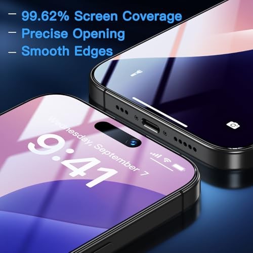 Compatible with Screen Protector (Anti-Blue Light) iPhone 16 Clear(Blue Light)