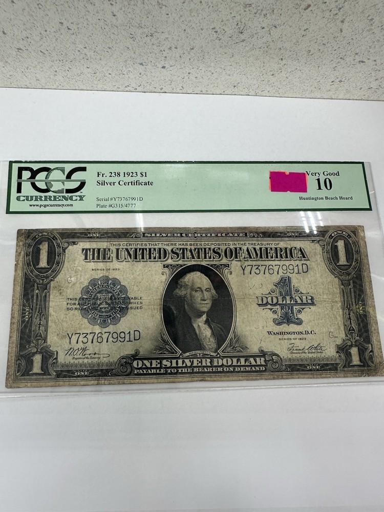 3-1923 $1 One Dollar Silver Large Size (2 Certificate Grade 10 )