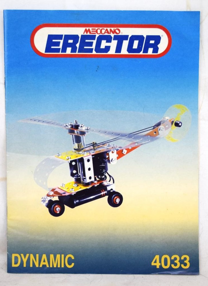 1993 Meccano Erecto Dynamic 4033 Intructional Manual