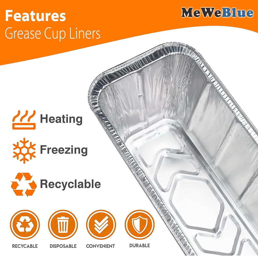Grease Cup for Blackstone Griddle with 12 Pack Drip Pan Liners, Grease Catcher C