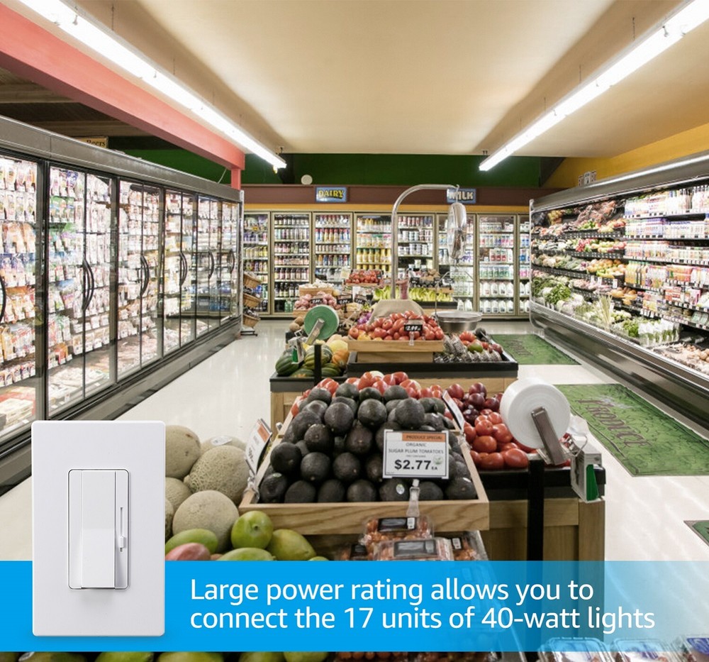 2-Pack Dimmer Switch for Led Lights, 0-10V Dimmable LED Panel Lights