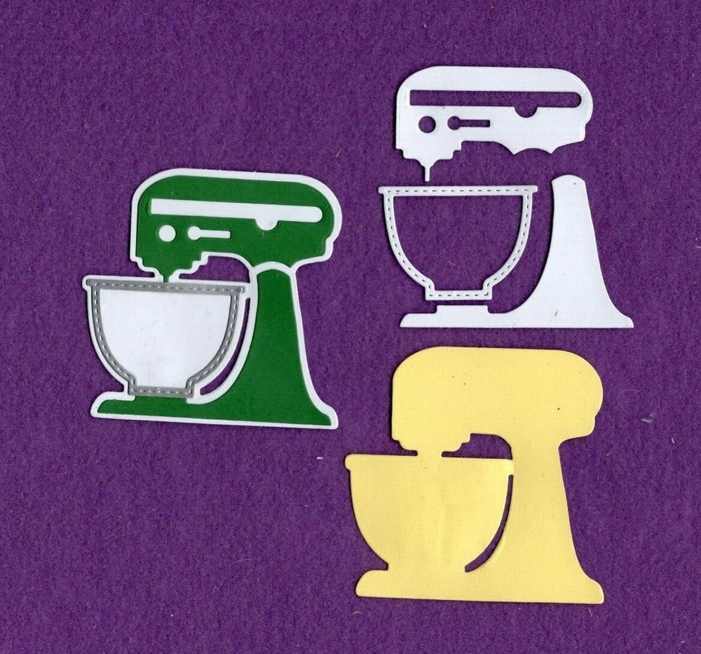 Baking MIXER cooking die cuts scrapbook cards