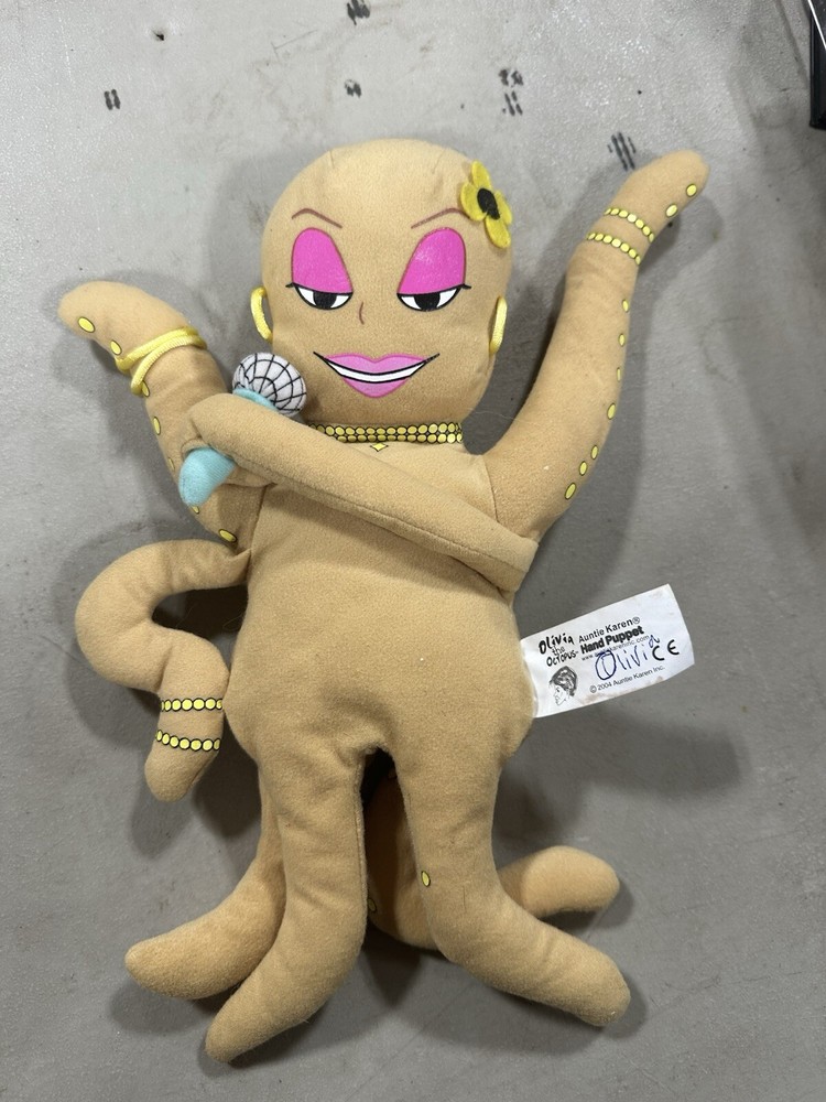 Olivia The Octopus Hand Puppet (Rare) 2004 P8
