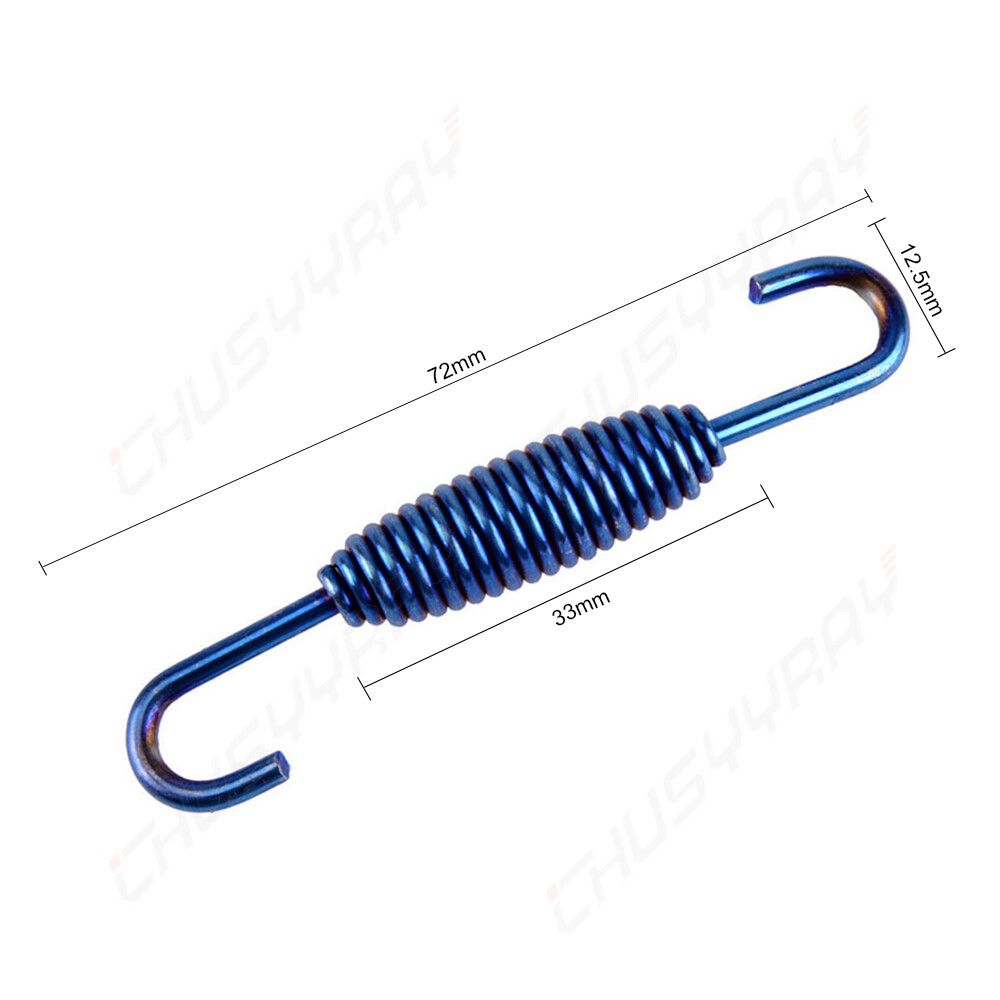 Universal 6Pcs Exhaust Pipe Spring 72mm Exhaust Pipe Spring Hook Modified