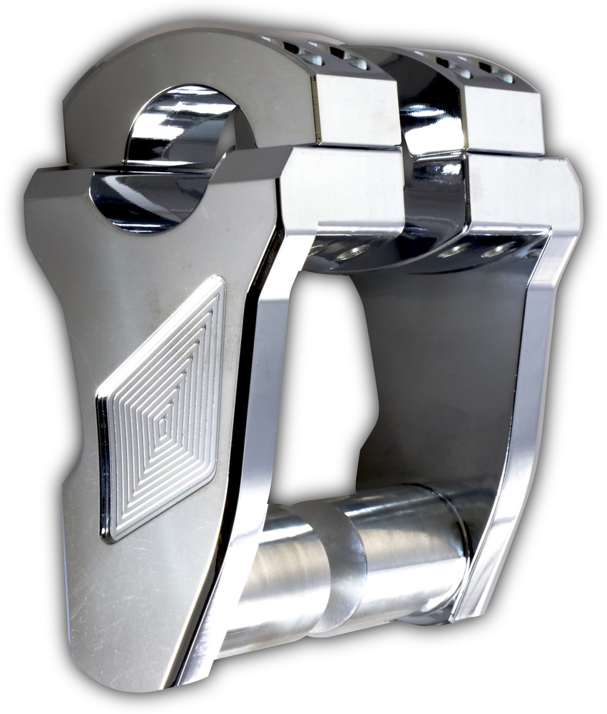 ROX PIVOTING HANDLEBAR RISER CHROME 1" W/3" RISE PART# 4R-P3CC02 NEW