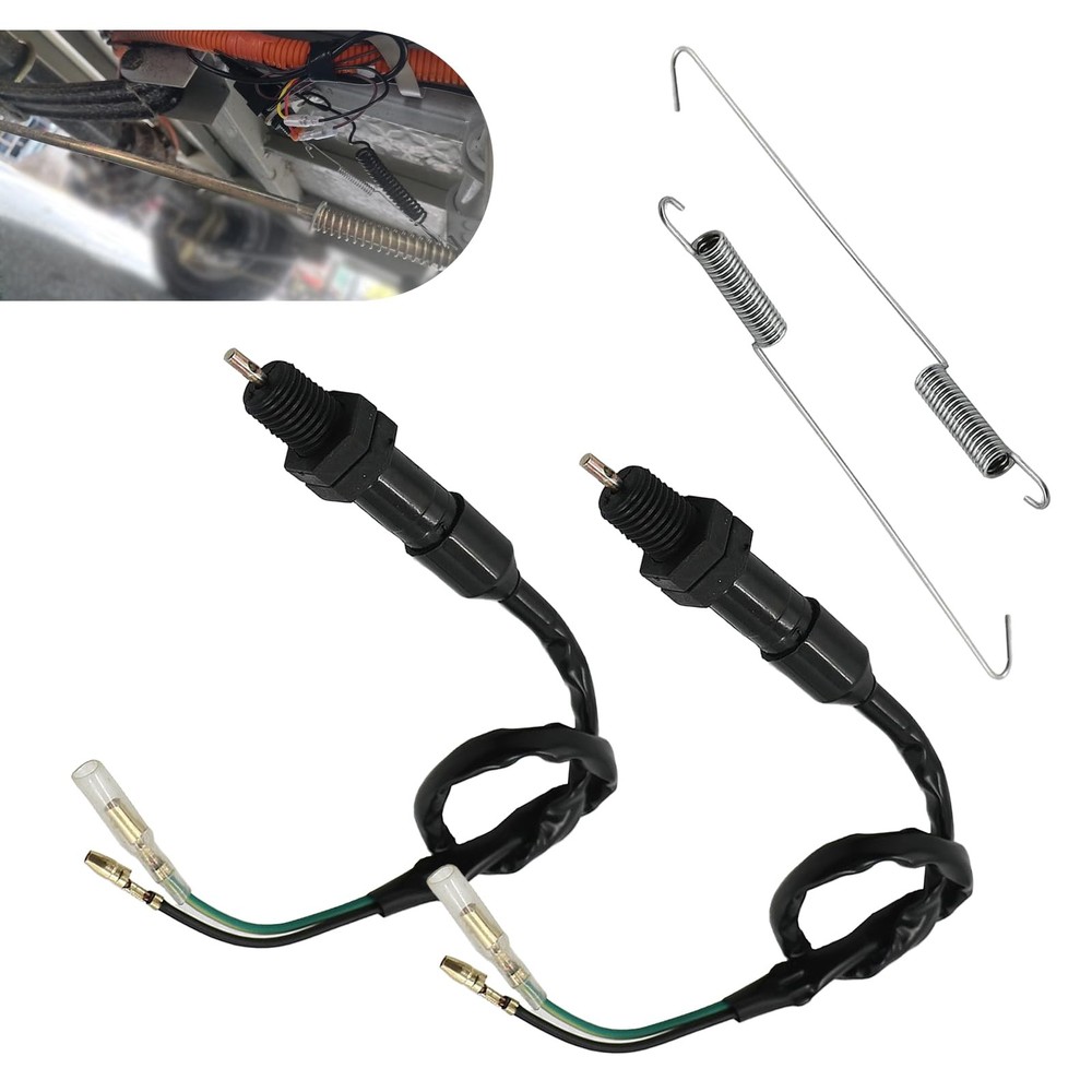 Anyhut 2 PCS Motorcycle Switch Spring Kit, 2 Wire Golf Cart Medium, Black