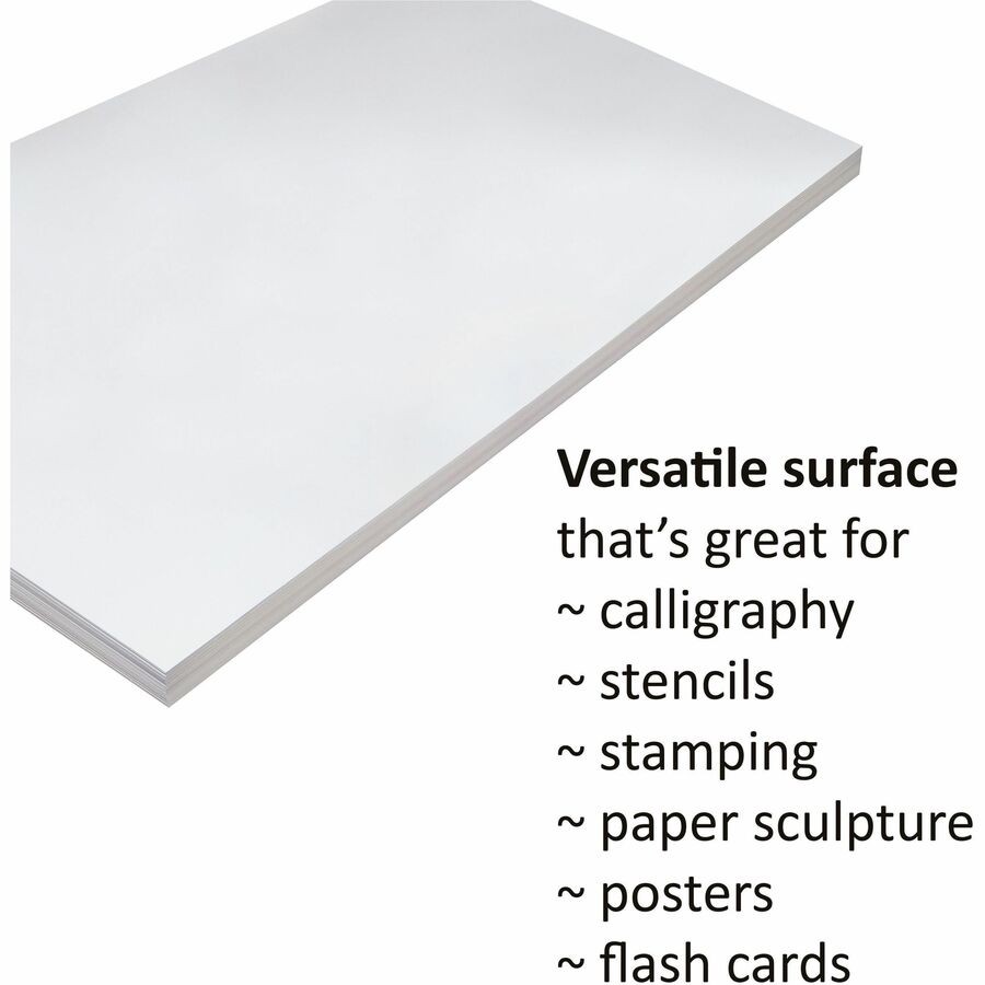Pacon Tagboard Paper - 12" X 18" - White (PAC5214)