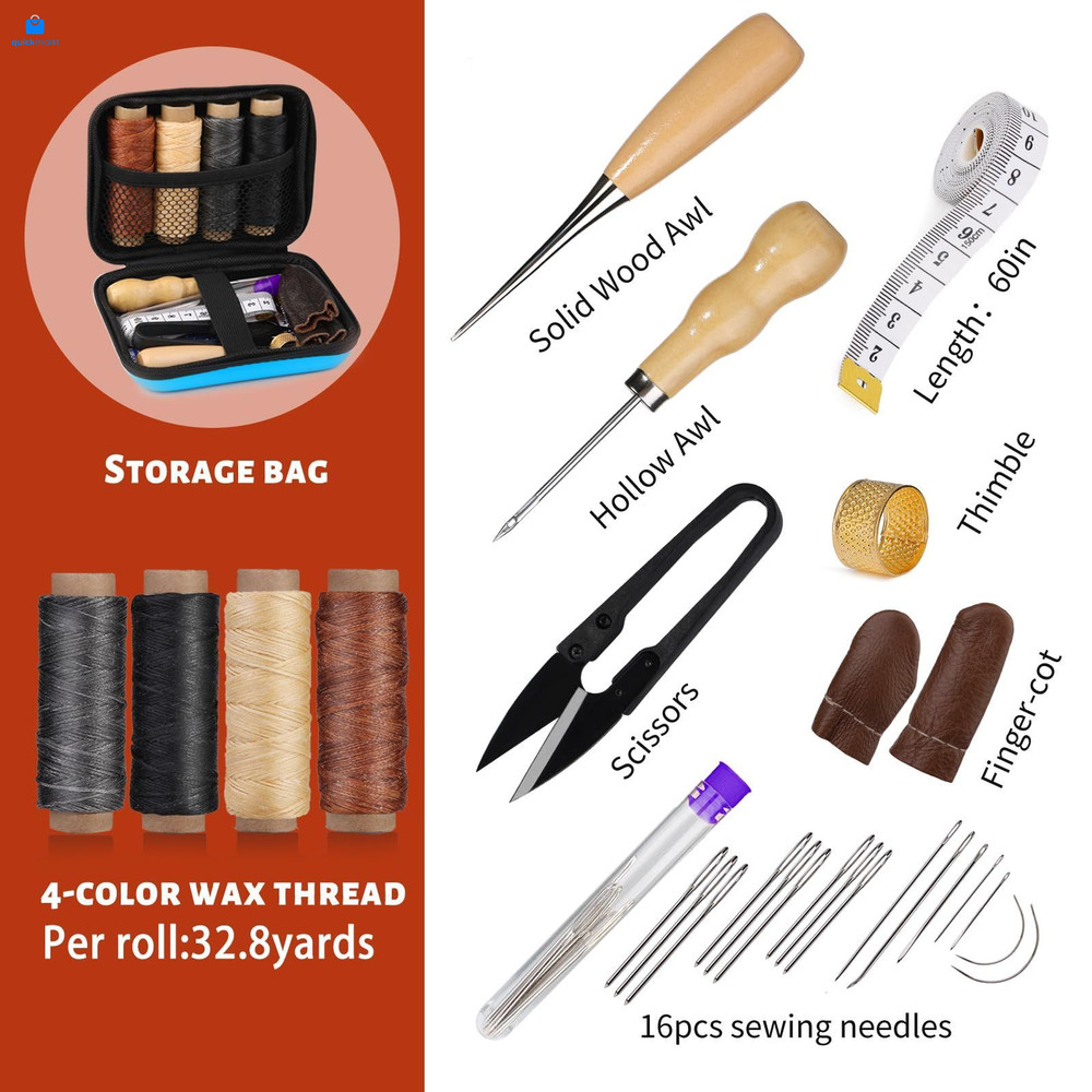 MORFEN Leather Sewing Kit, Stitching Kit Multicolor (Standard Kit)