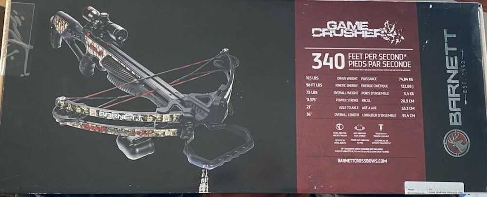 Barrnett crossbow  game crusher 340