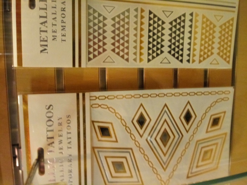 Metallic temporary Tattoos *32 Sheets*