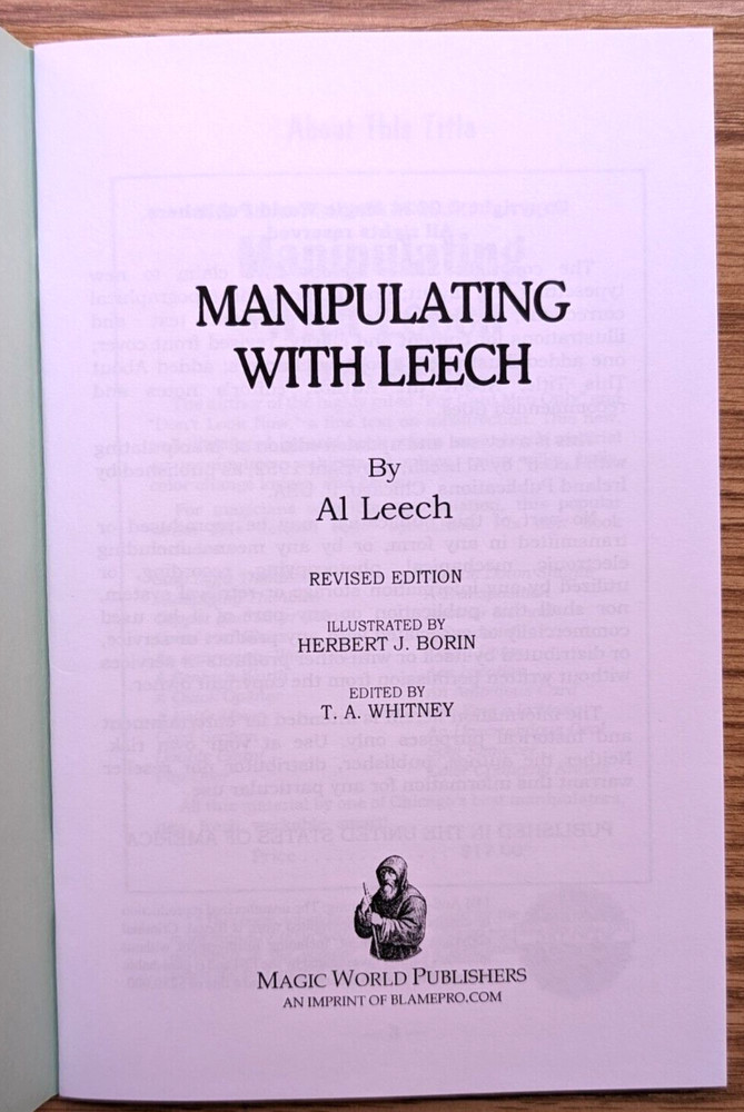 Manipulating with Leech by Al Leech