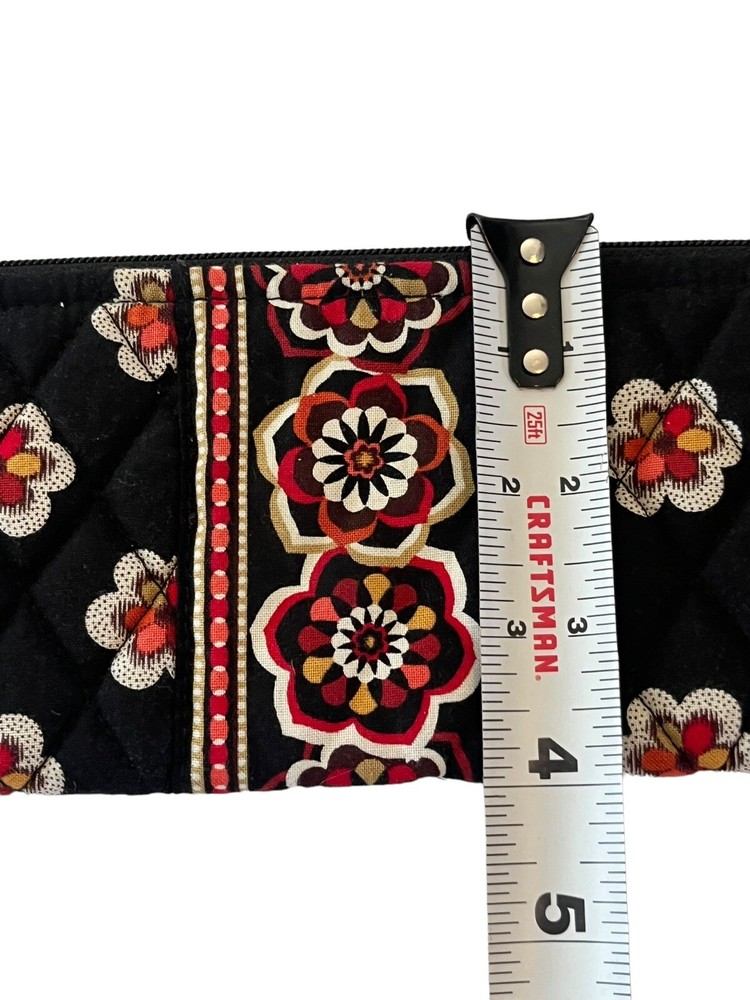 Vera Bradley Cosmetic Case Red Black EUC