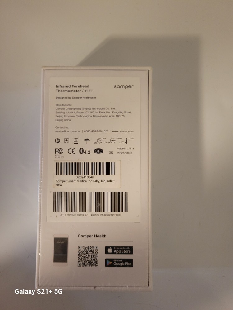 Comper Infrared No-Touch Forehead Thermometer