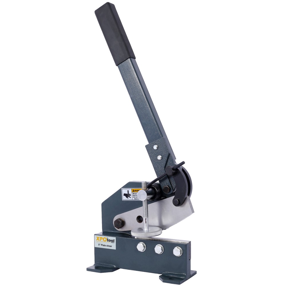 5" Industrial Sheet Metal Shear - Solid, High Precision Manual