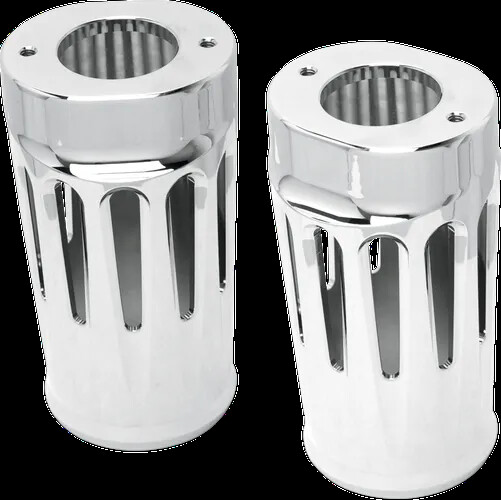 AN Al Fork Boot Covers Pair Deep Cut Chrome Ultra Limited 10-13