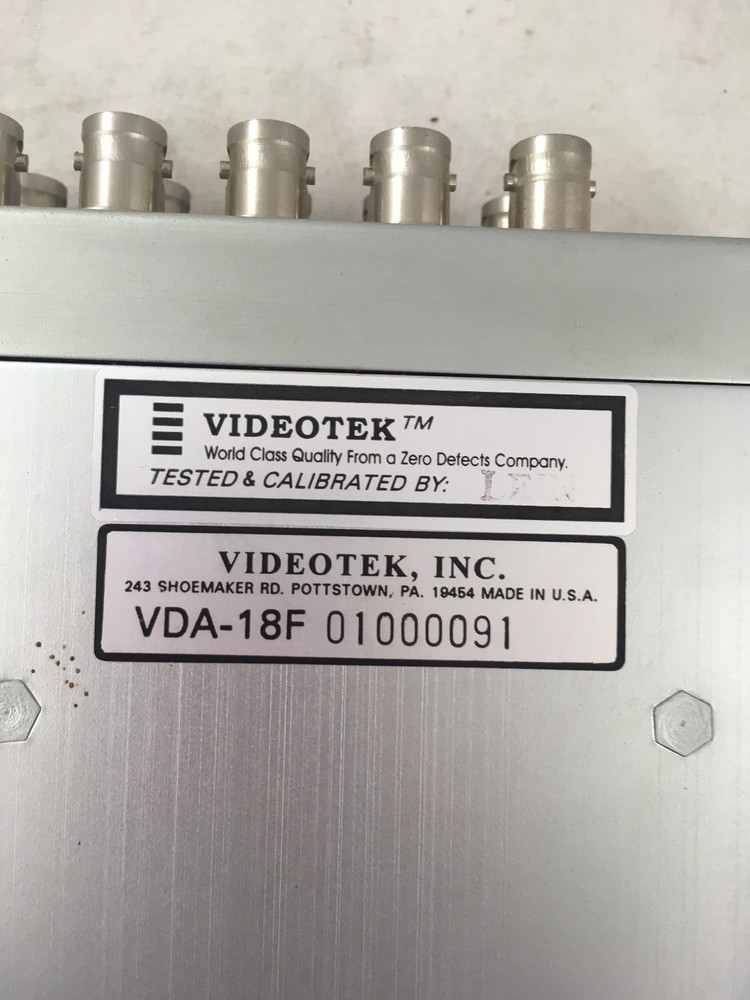 Videotek VDA-18F Omniframe Distribution Amplifier