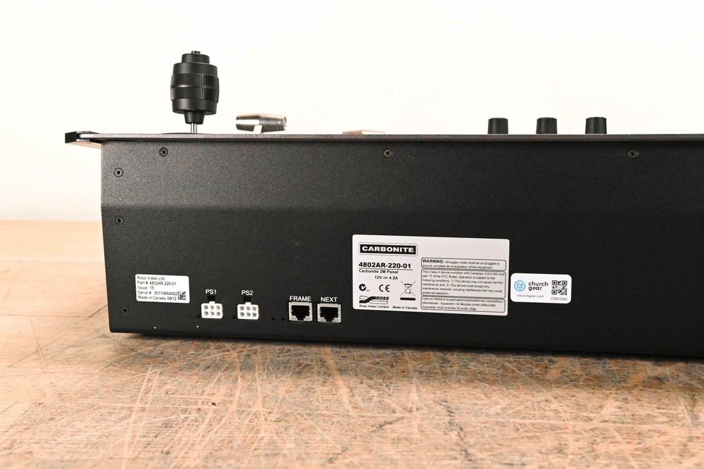 Ross 2 M/E Carbonite Frame Video Switcher with Carbonite 2M Panel CG01G0G