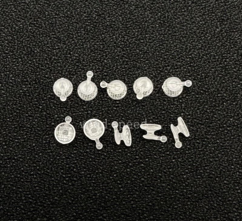 10PC Dental Orthodontic Ceramic Lingual Buttons Bondable Round Mesh Base Bracket